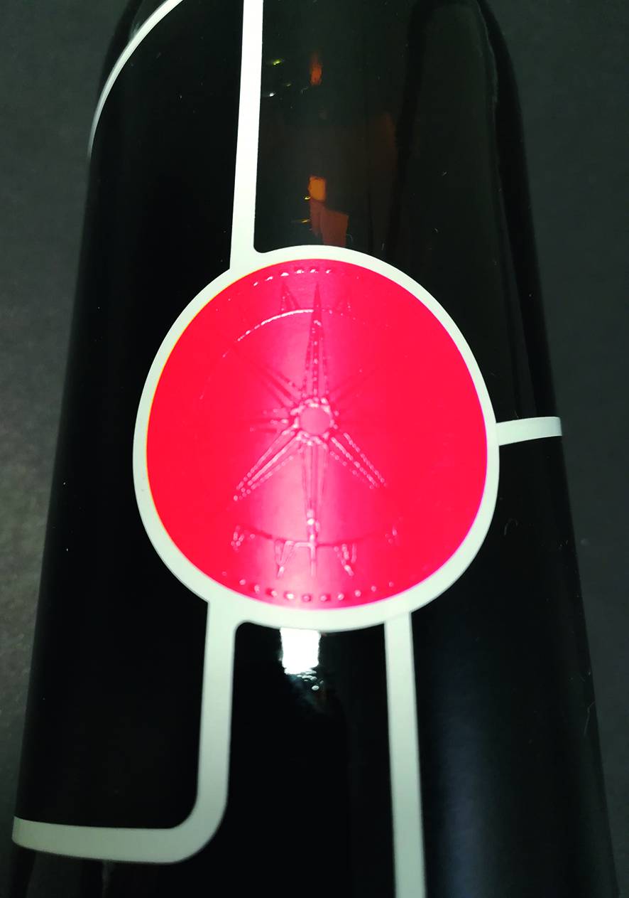 Vernis gonflant étiquette de bierre