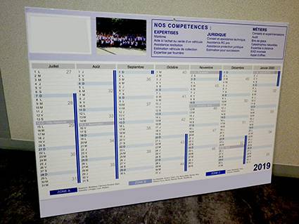 Impression de CALENDRIER en offset